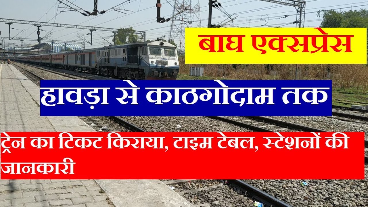 बाघ एक्सप्रेस | Bagh Express | howrah To kathgodam Train | 13019 Train | Train Information