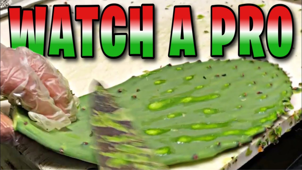 I ❤️ 🌵 How To Peel Cactus Like A Pro | Nopal Peeling Process | Eat Cactus Like A Mexican #Shorts