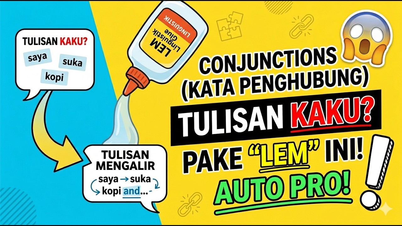 Conjunctions (Kata Penghubung) #BelajarBahasaInggris Eps. 14