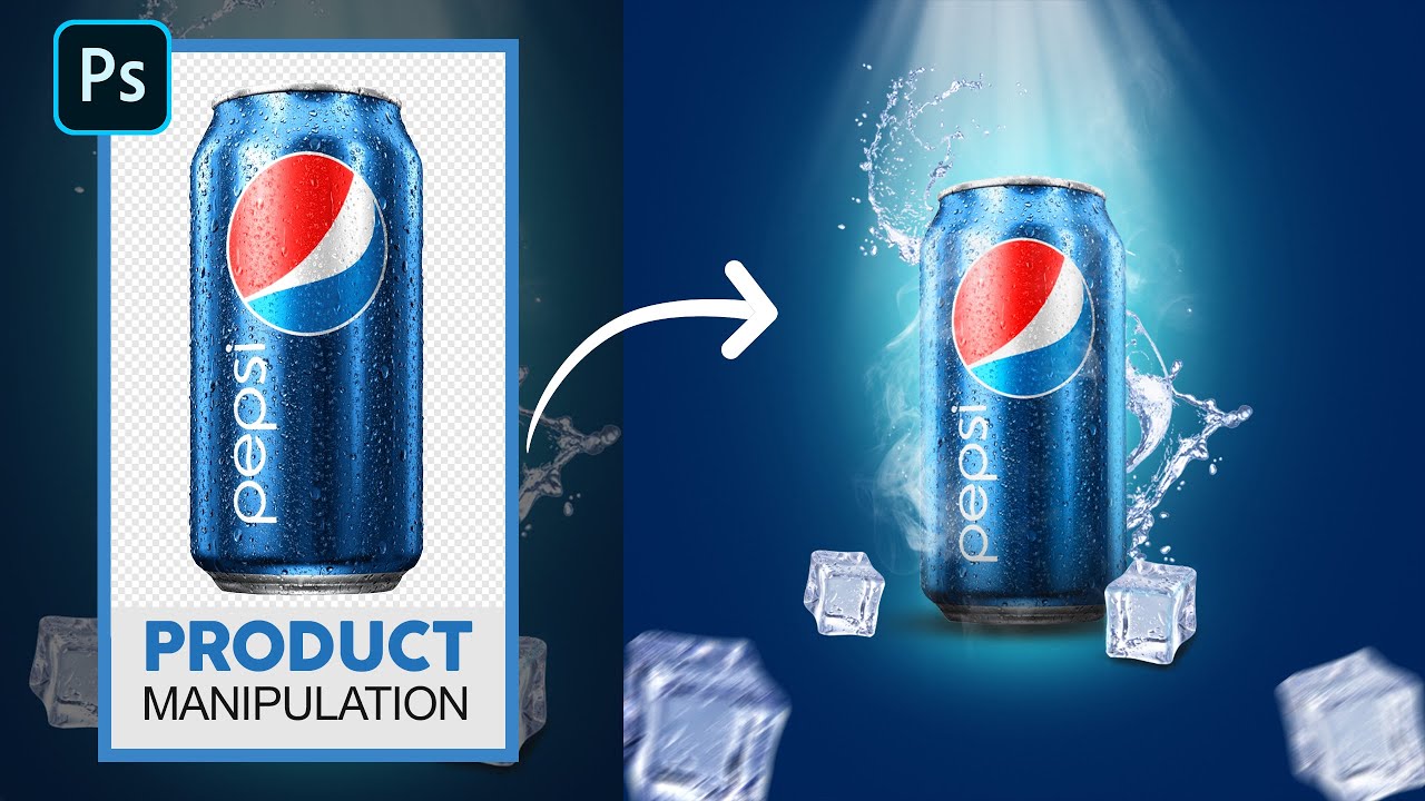 Coldrink Can Manipulation In Photoshop | Product Manipulation