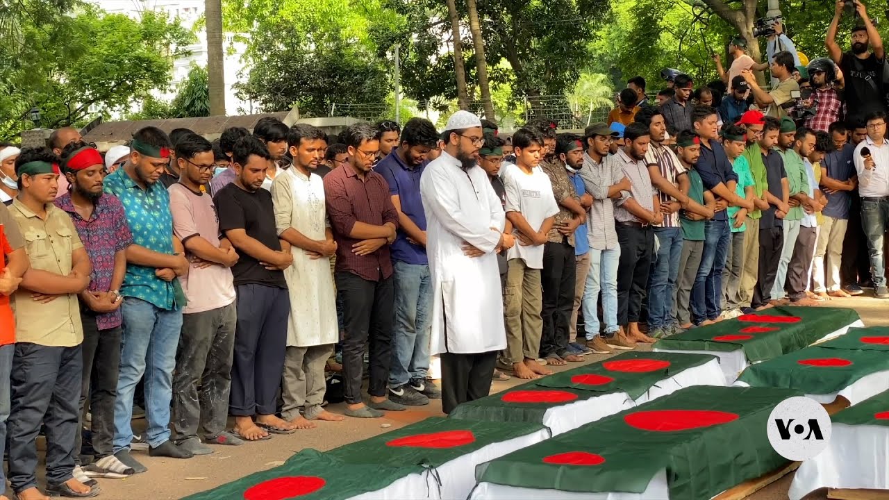 Bangladeshi students mourn those killed in protests over job quota system | VOA News