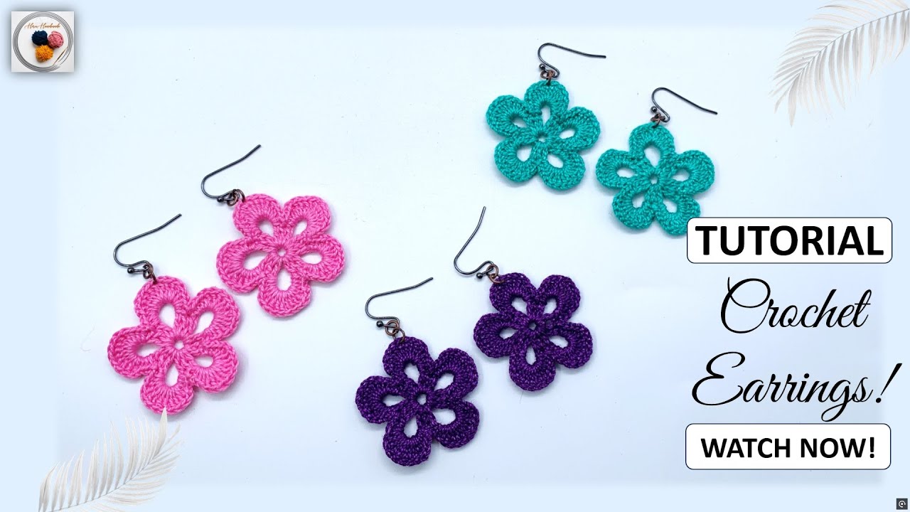 How to Crochet Floral Earrings | Quick & Beginner-Friendly Jewelry Pattern