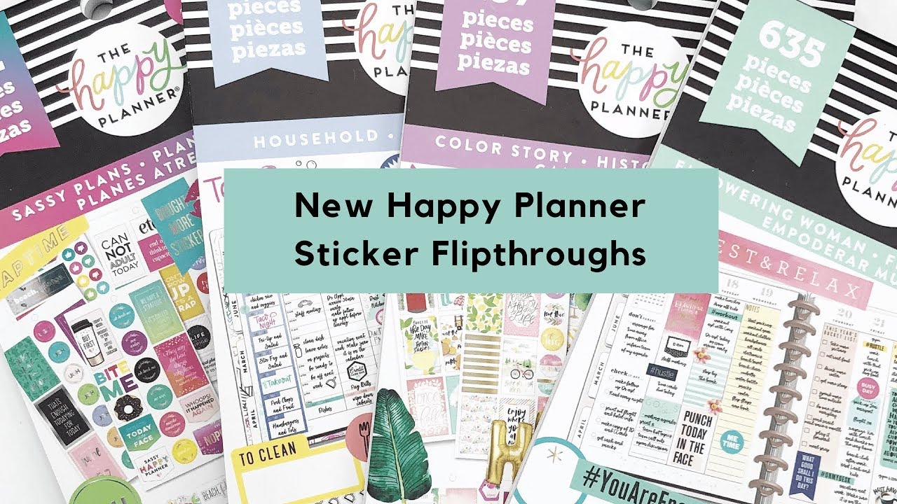 New Spring 2019 Happy Planner Value Pack Sticker Flip throughs! Part 1