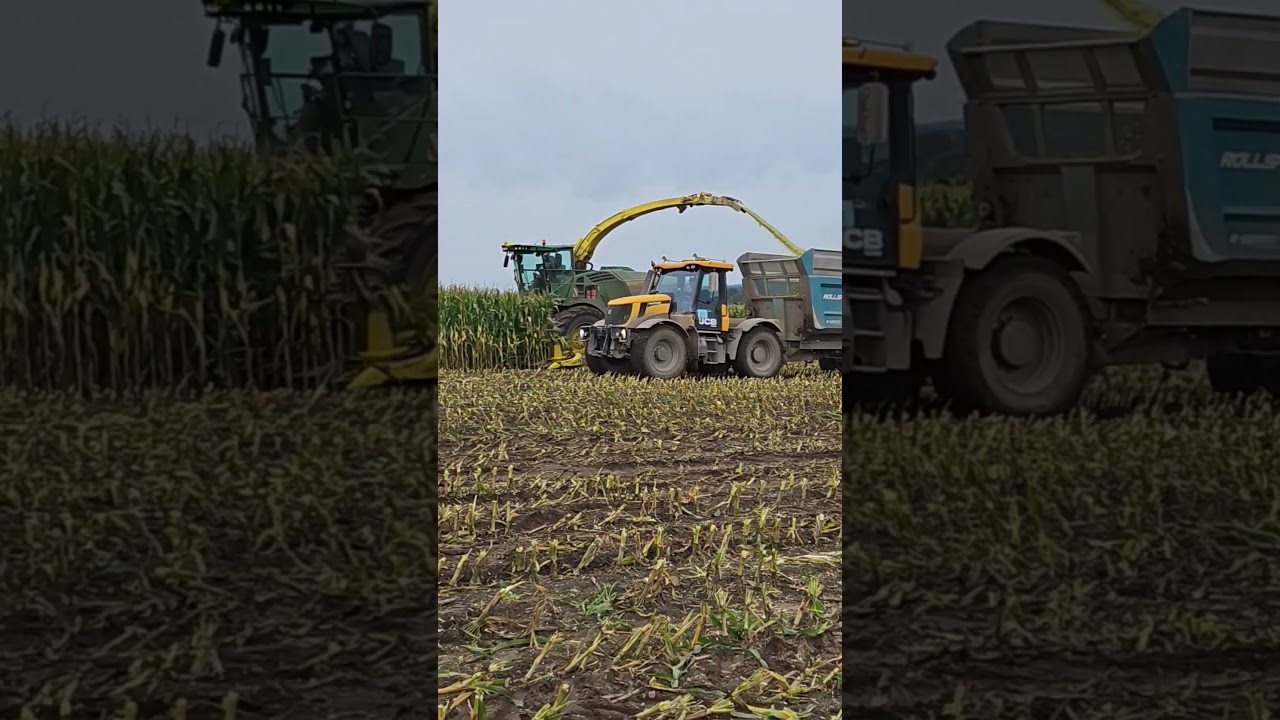 Power Always Wins! #johndeere #maize #jcb  #shorts #short #power #engine #harvest
