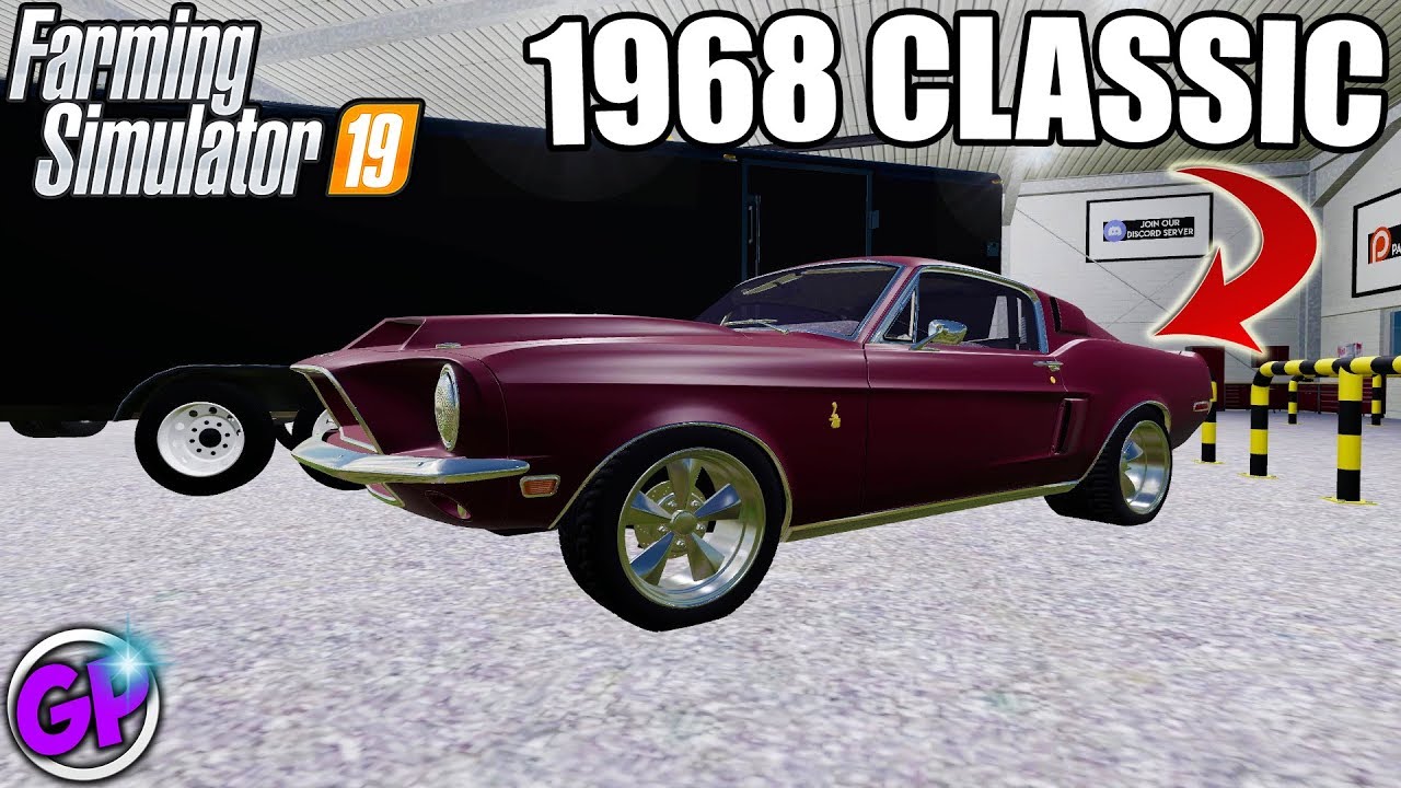 1968 CAR CLASSIC REPO FS19 ENCLOSED TRAILER MOD FARMING SIMULATOR 19 REPO FARMING SIMULATOR 2019