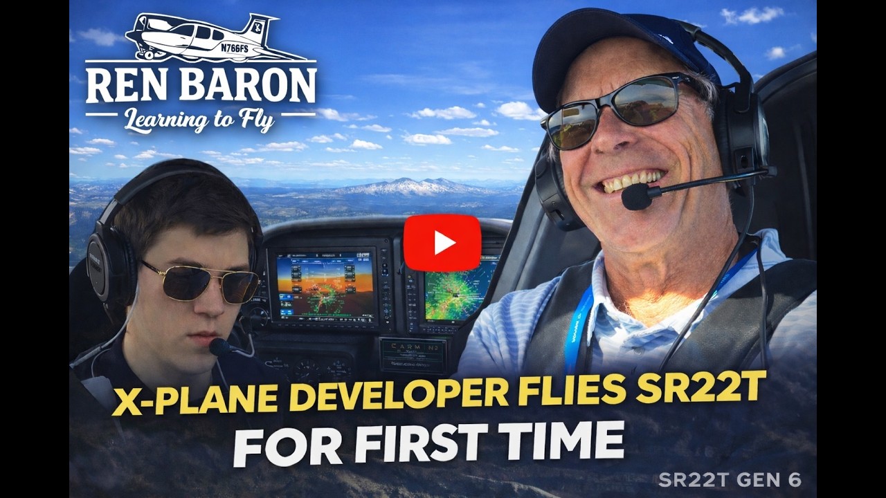 Top X-Plane Sim Developer Flies A Cirrus SR22T For the First Time-IFR Flight Seattle to Medford OR