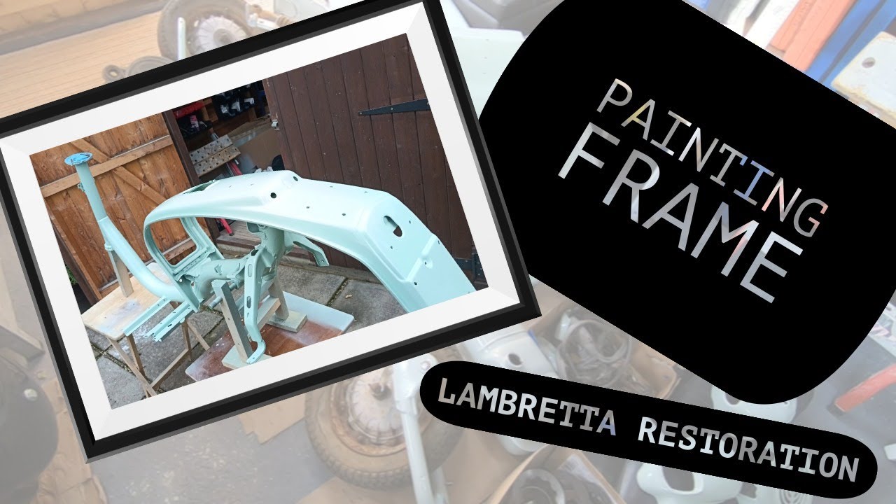 Lambretta LI 125 Series 3 restoration Part 10. Painting frame and seat loop