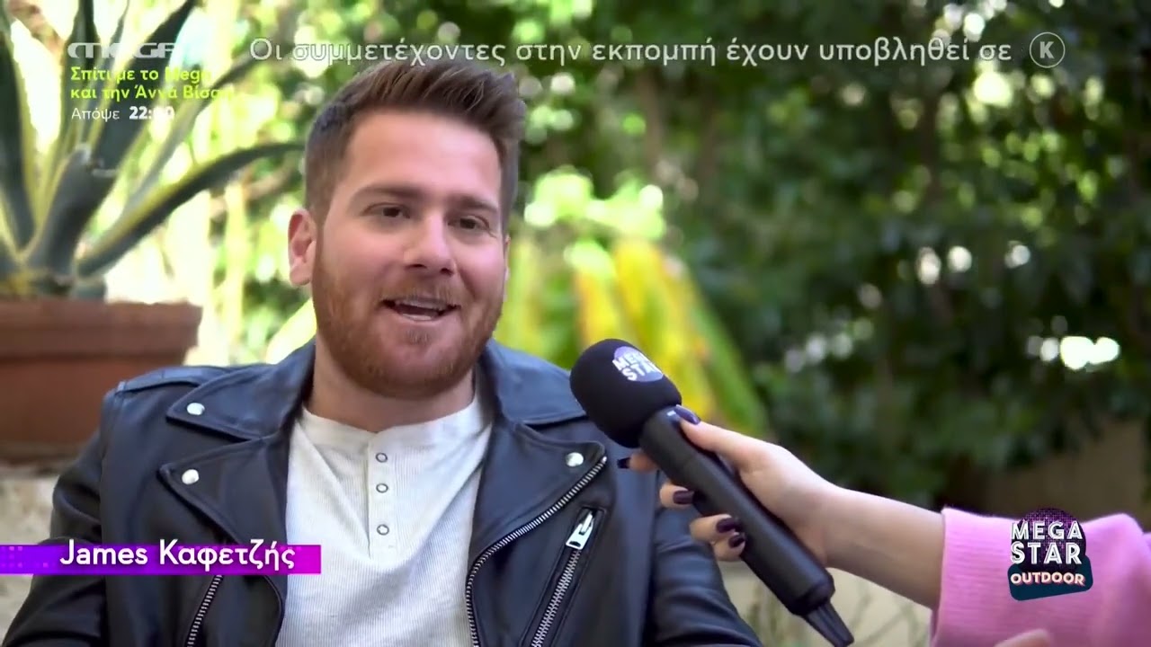 James Καφετζής - Στα γυρίσματα του βίντεο κλιπ του Χάρη (Mega Star)