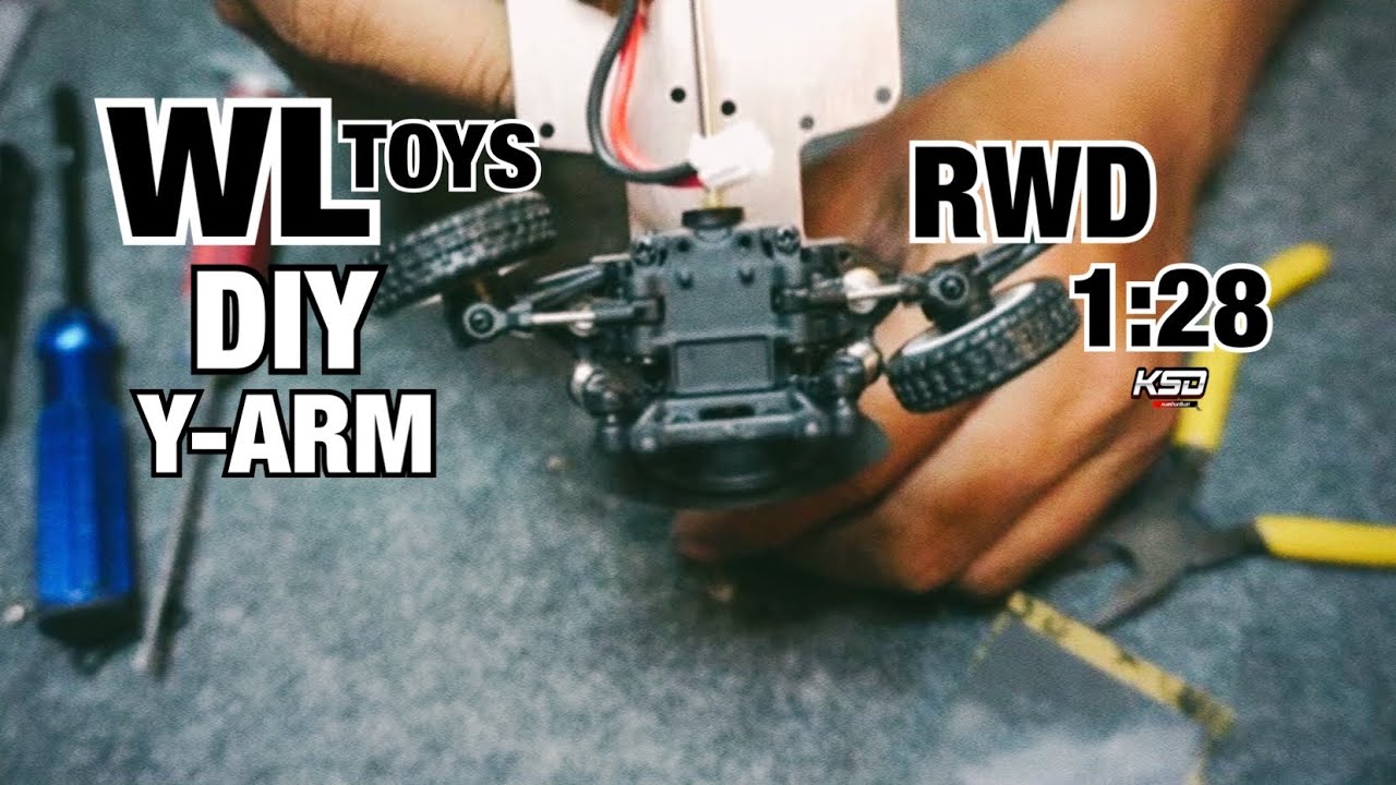 Wltoys rwd EP-2.1(แก้ไข) ทำเลี้ยวเยอะ Wltoys 1/28 แปลงปีกนกให้เป็น Y-arm DIY
