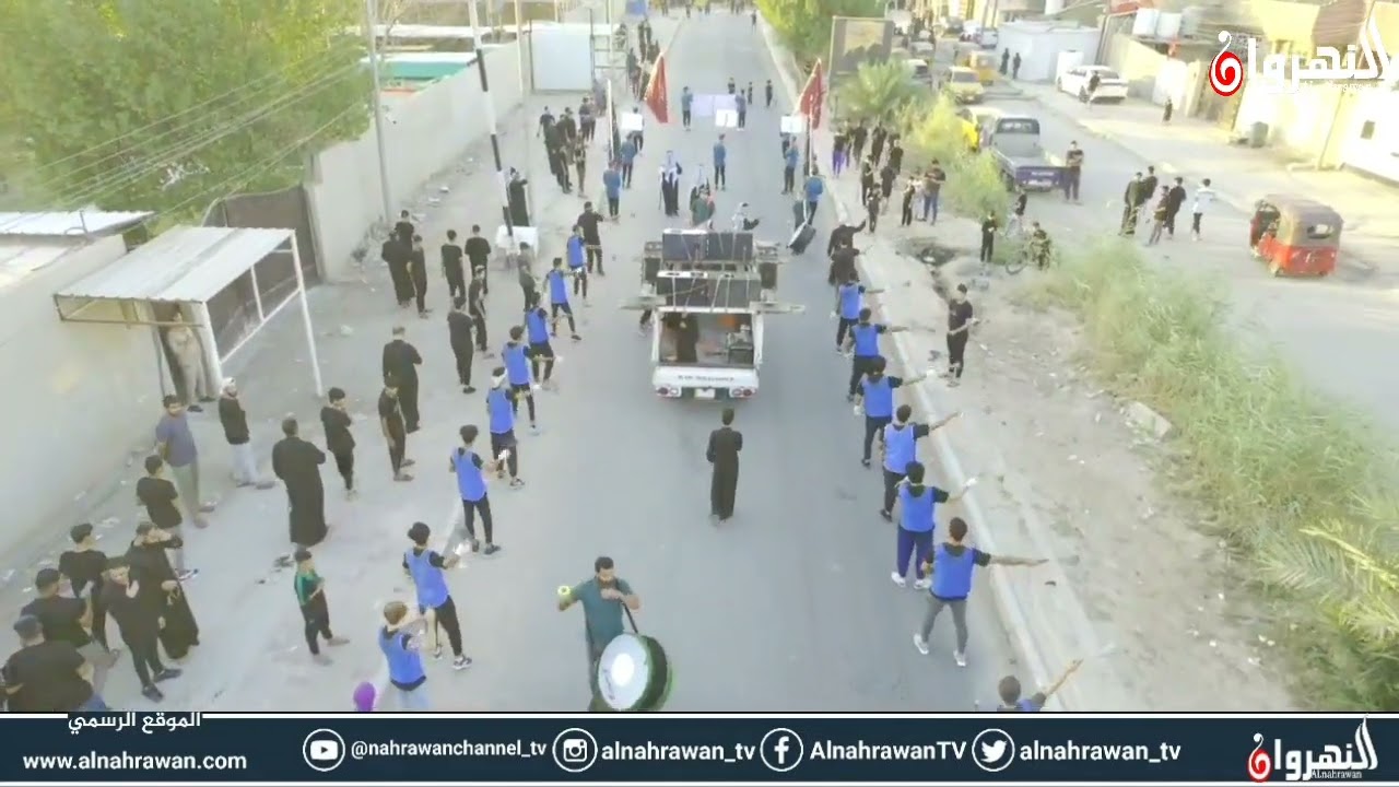 اجواء محرم الحرام في مدينة النهروان موكب ابا الاحرار