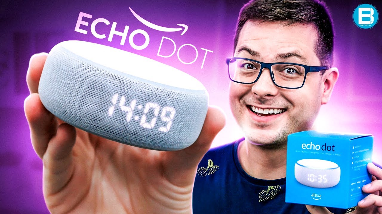 O ECHO DOT AGORA está MAIS COMPLETO! Com TELA é MAIS PRÁTICO! UNBOXING!