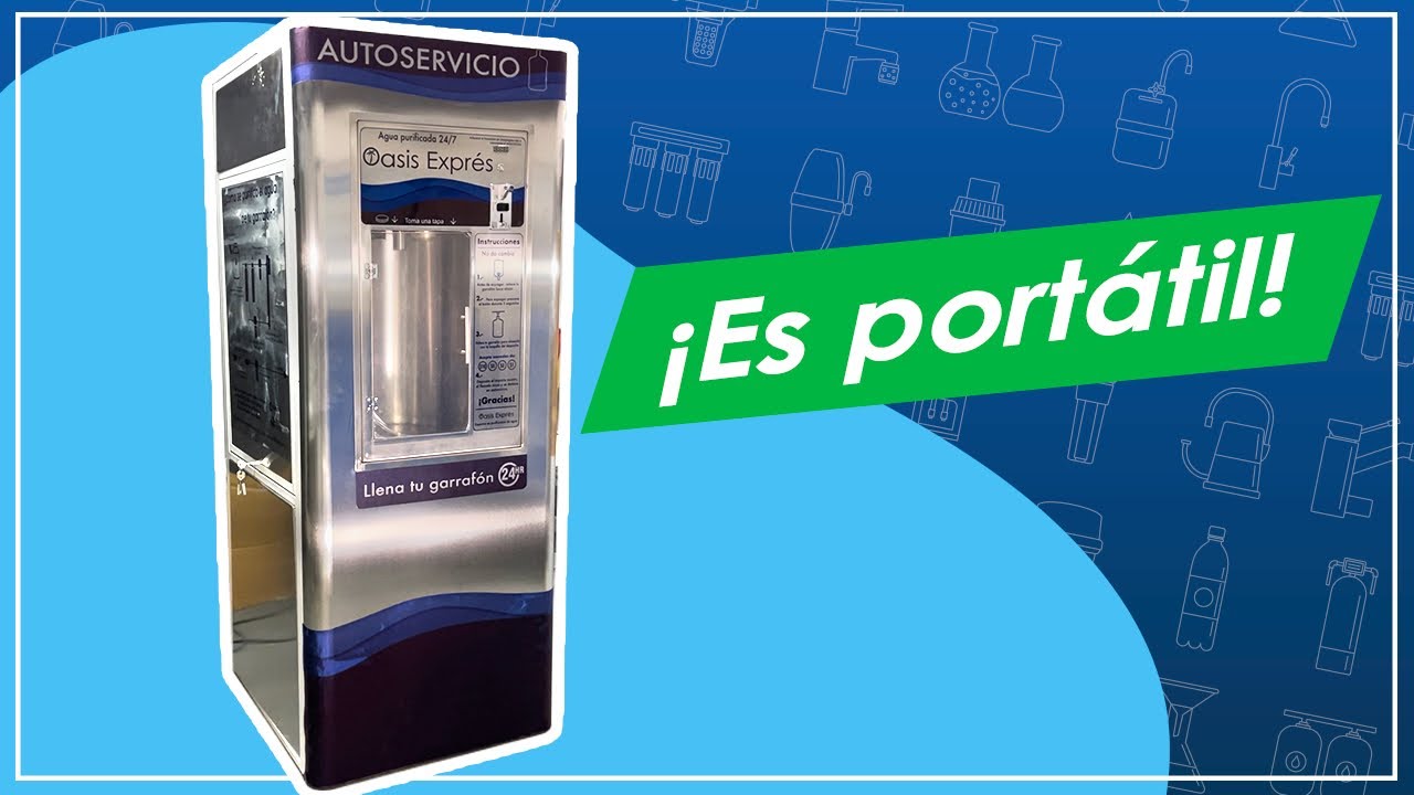 La mejor maquina vending de agua purificada | Oasis Exprés
