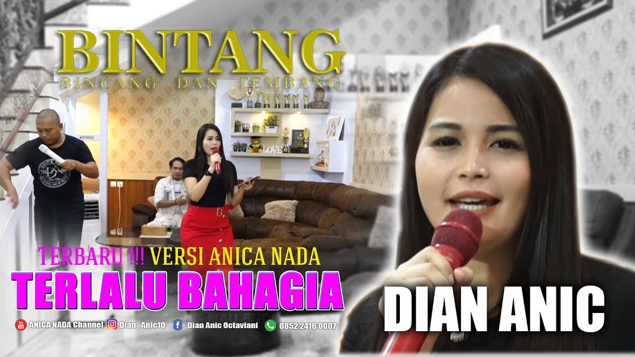 DIAN ANIC - TERLALU BAHAGIA (VERSI ANICA NADA) EDISI DIRUMAH SAJA 13 JUNI 2020