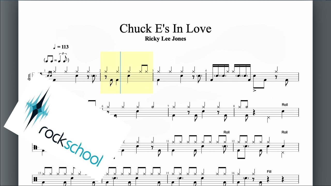 Chuck E's In Love Rockschool Grade 5 Drums