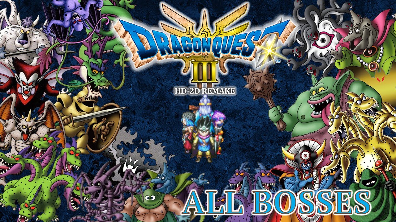 DRAGON QUEST 3 HD-2D REMAKE - ALL SUB & MAIN BOSSES