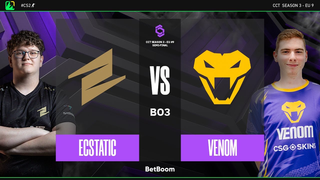 CCT Season 3 - EU #9 | Ecstatic vs Venom | Semi-Final | CS2