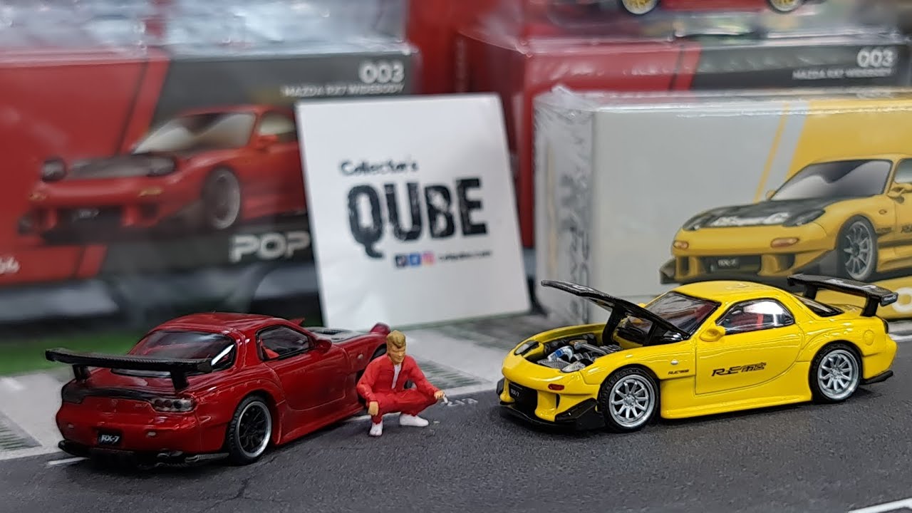 V2 PopRace Drop Ep10 MAZDA RX-7 (FD3S) RE-AMEMIYA WIDEBODY YELLOW & RED!
