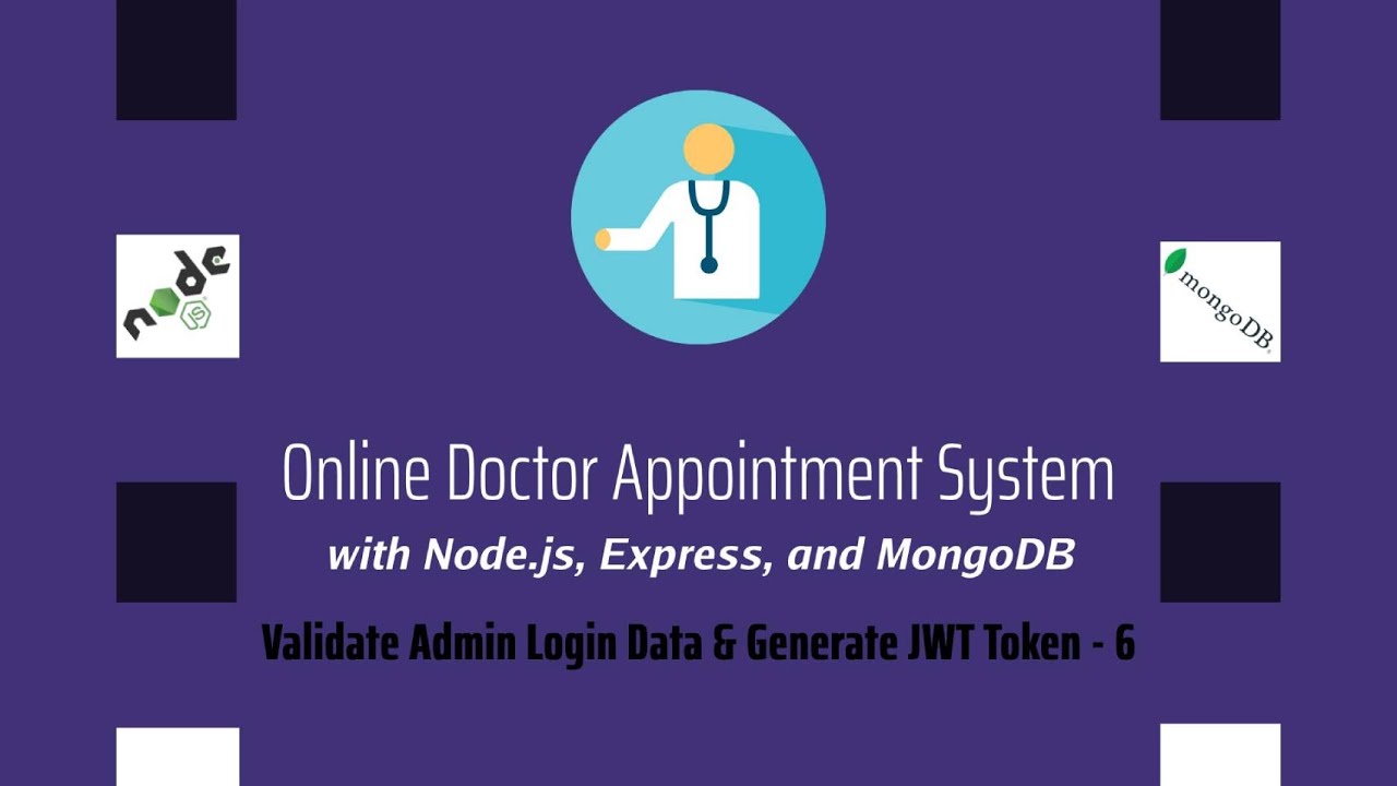 Node JS MongoDB Online Doctor Appointment Management System - Admin Authentication using JWT - 6