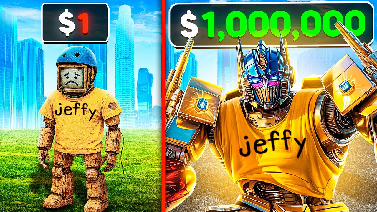 $1 To $1,000,000 TRANSFORMER In GTA 5!