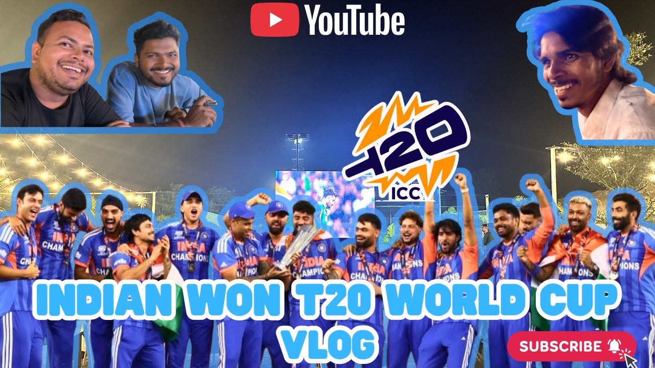 INDIA WON T20 WORLD CUP - Vlog #t20worldcup #cricket #vlog