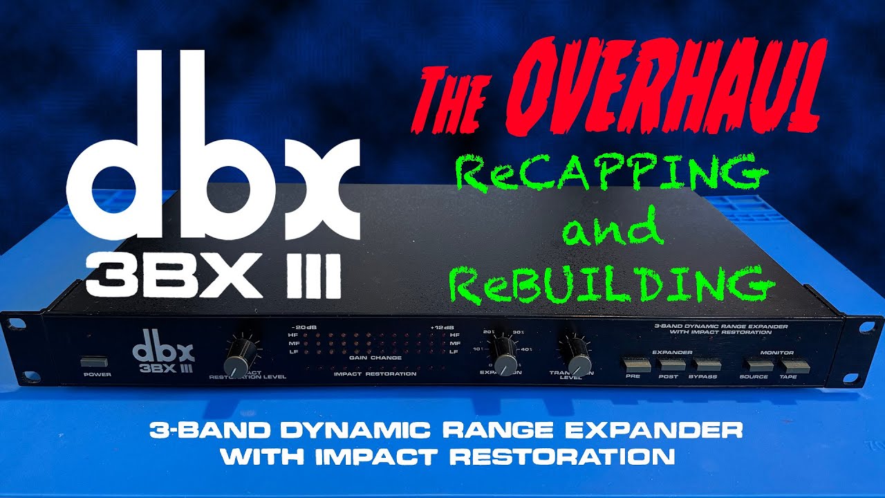 dbx 3BX III 3-Band Dynamic Range Expander - Vintage Audio Gear Recapping and Rebuilding Exhibition