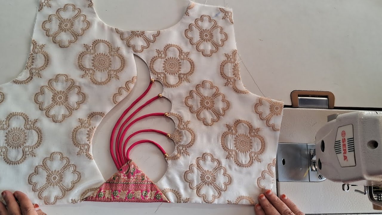 Viral blouse back design cutting and stitching video 
