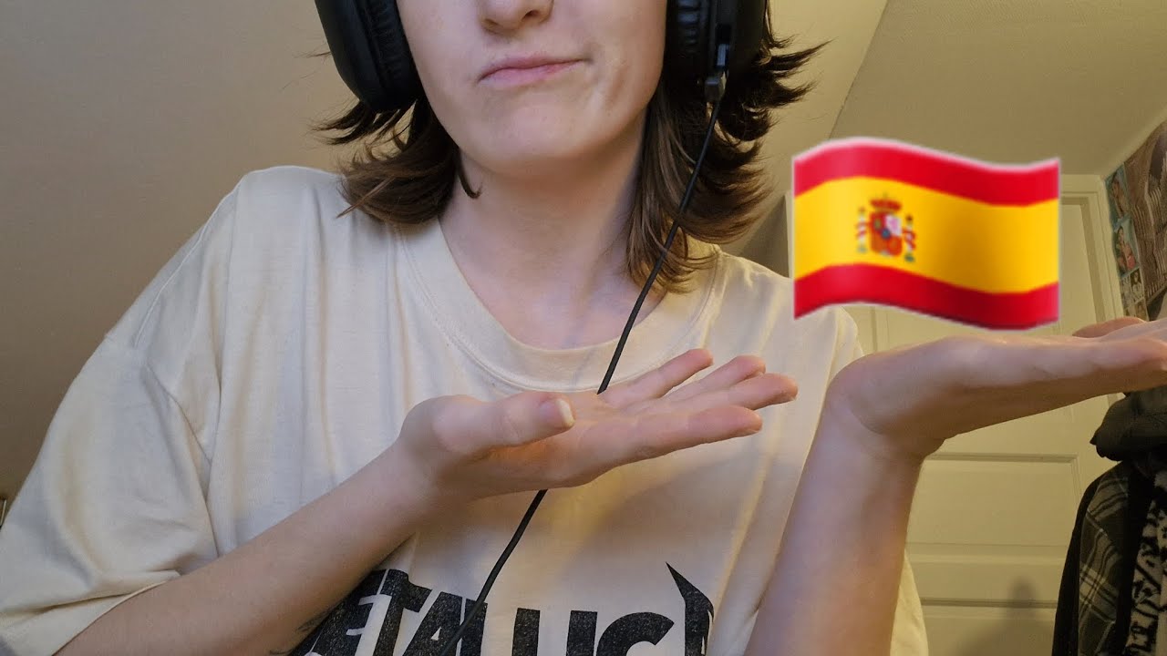 ASMR Trying to speak Spanish (affirmations and random words, with tapping sounds)