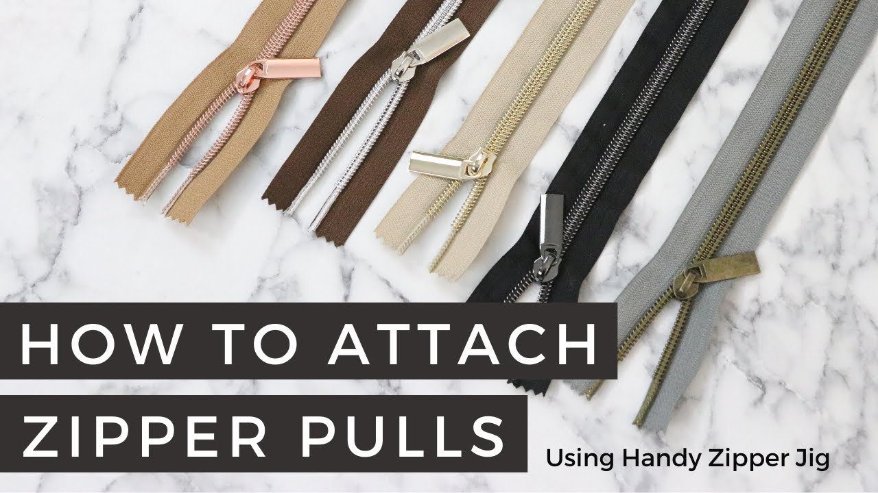 How to Attach Zipper Pulls with the Handy Zipper Jig Tutorial