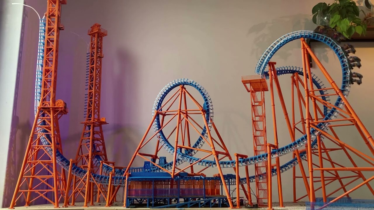 3D-printed Giant Inverted Boomerang [Stuntfall] - Update video 1: Station Gates & Ride Cycle Tests