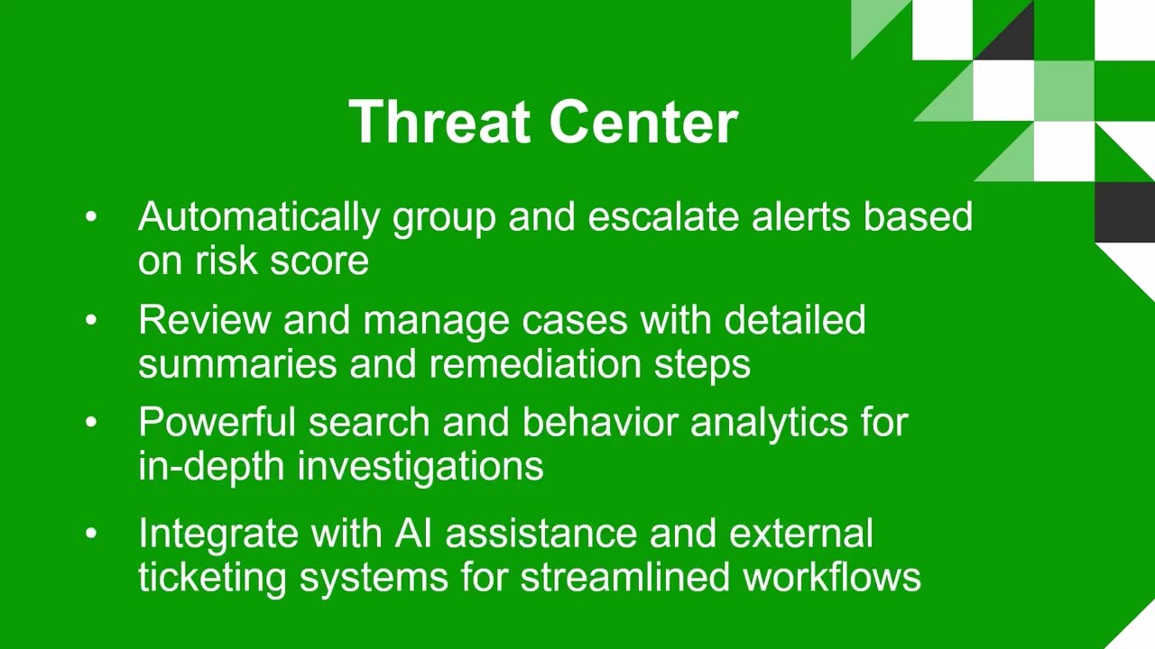 Feature Demo: Threat Center