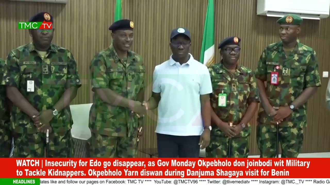 Insecurity for Edo go disappear, as Gov Monday Okpebholo joinbodi wit Military to Tackle Kidnappers