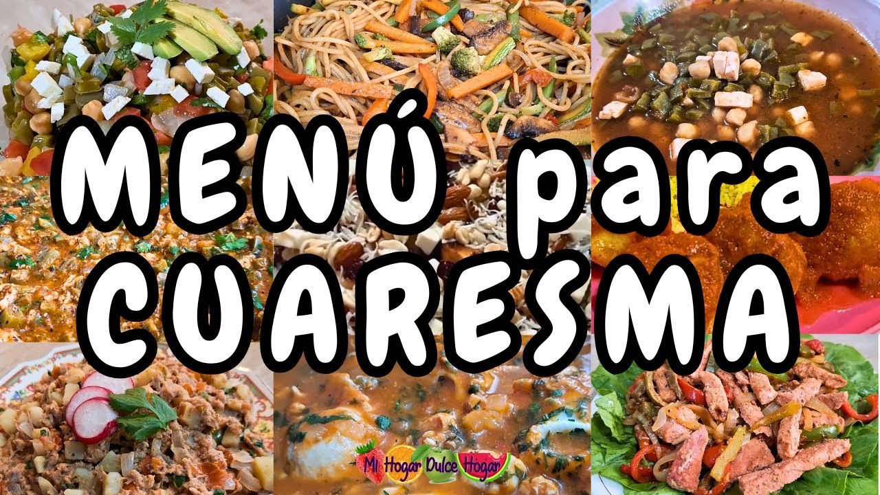 ✅️MENU PARA CUARESMA #mihogardulcehogar #comidasdecuaresma #menudecuaresma
