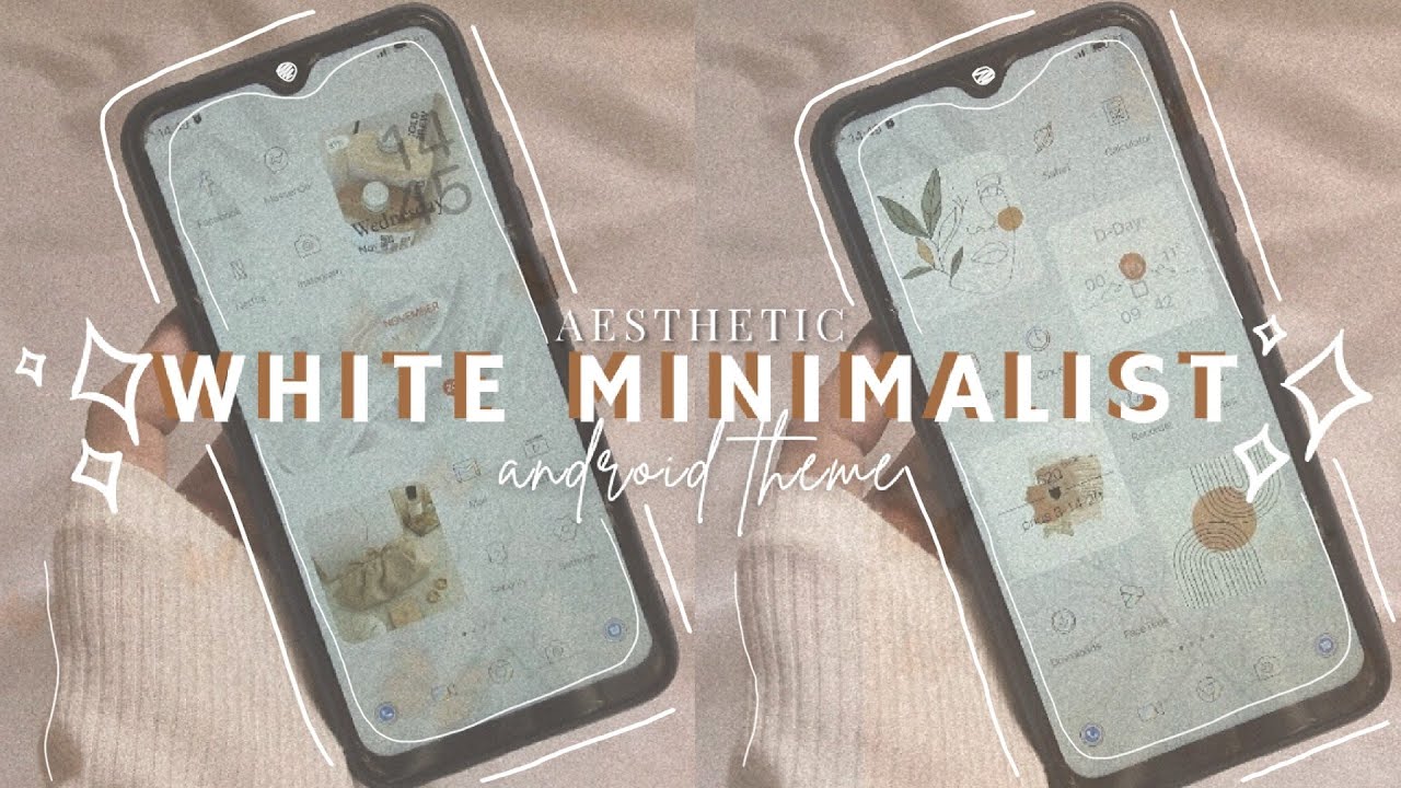 ✨xiaomi redmi note 8 aesthetic white minimalist android theme | 2021
