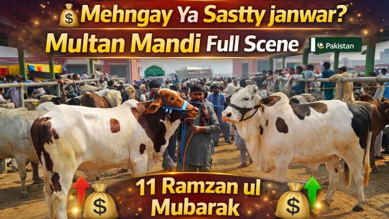 💰 Mehngay Ya Sastty janwar? Multan Mandi Full Scene 11 Ramzan ul Mubarak 