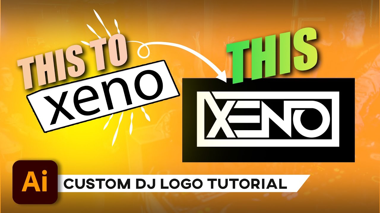 Create Custom DJ logo | Text Logo | Adobe Illustrator | 2021