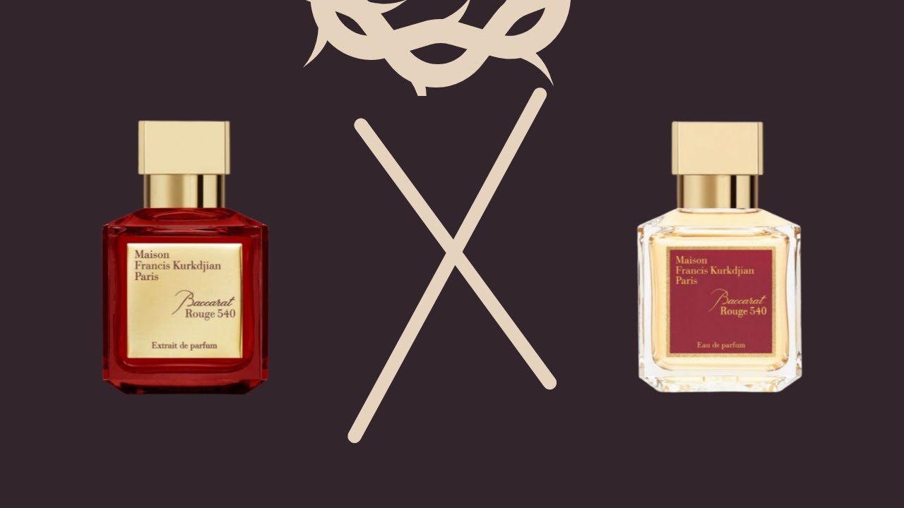 Baccarat Rouge 540 EDP ou Extrait Qual é o melhor?