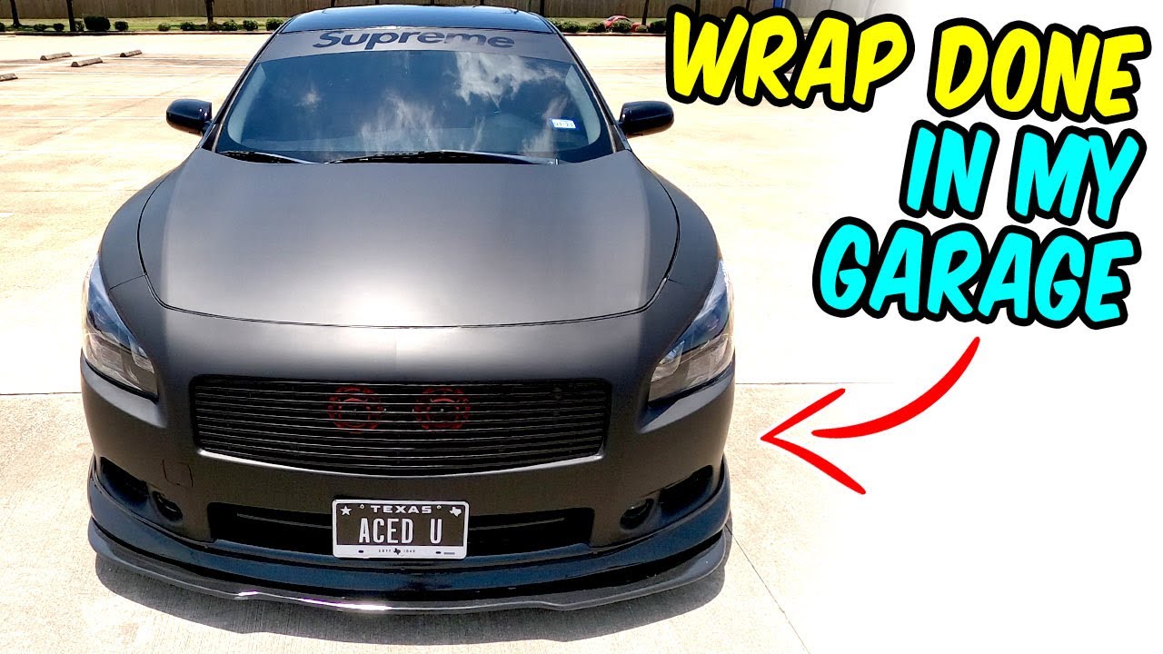 УДИВИТЕЛЬНАЯ матово-черная пленка для Nissan Maxima AVERY