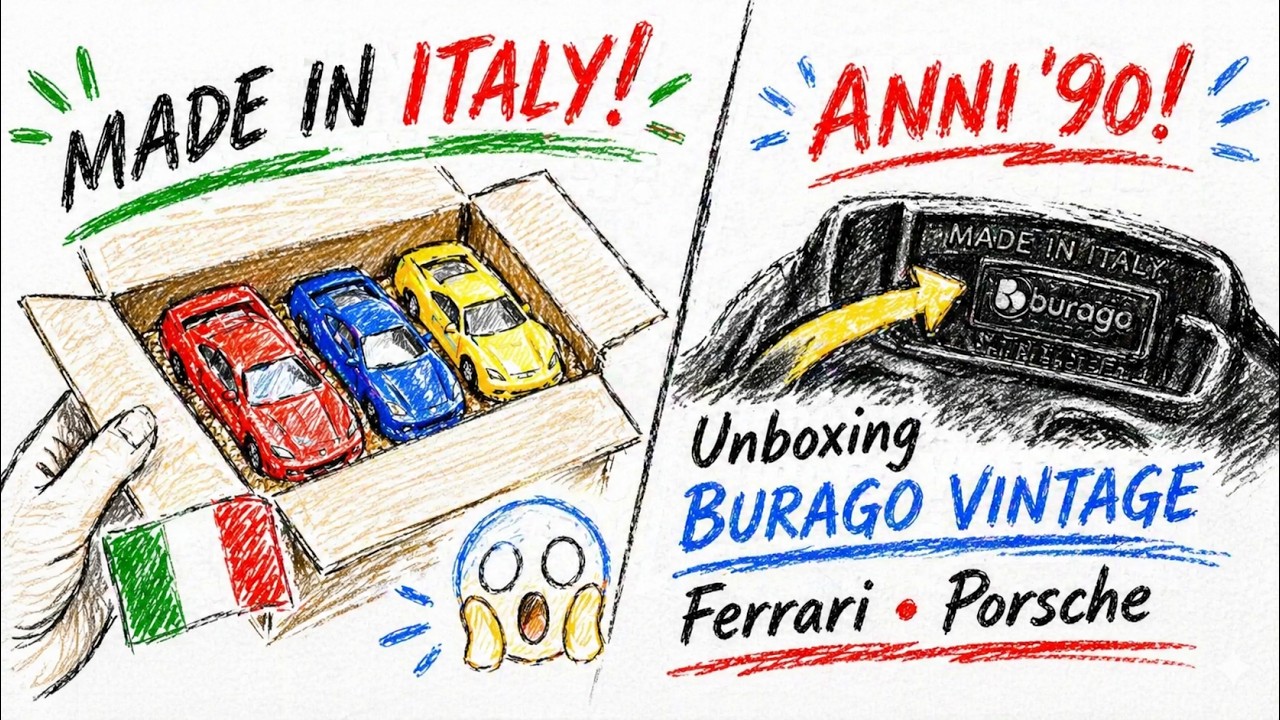 Unboxing Burago Vintage Made in Italy Anni '90 Made in Italy: Ferrari, Porsche e...