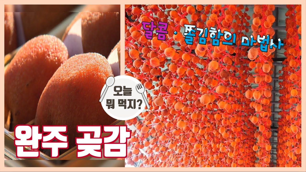 오늘 뭐먹지? 달콤 쫄깃함의 대명사 완주 곶감