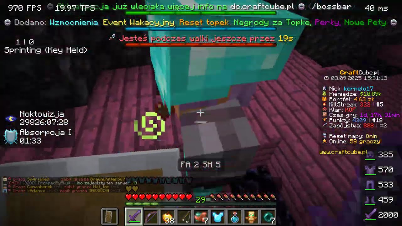 ZABIŁEM GO BEZ STRATY HP 😈 | KitPvP craftcube.pl#minecraft   #kitpvp   #minecraftpolska  #craftcube