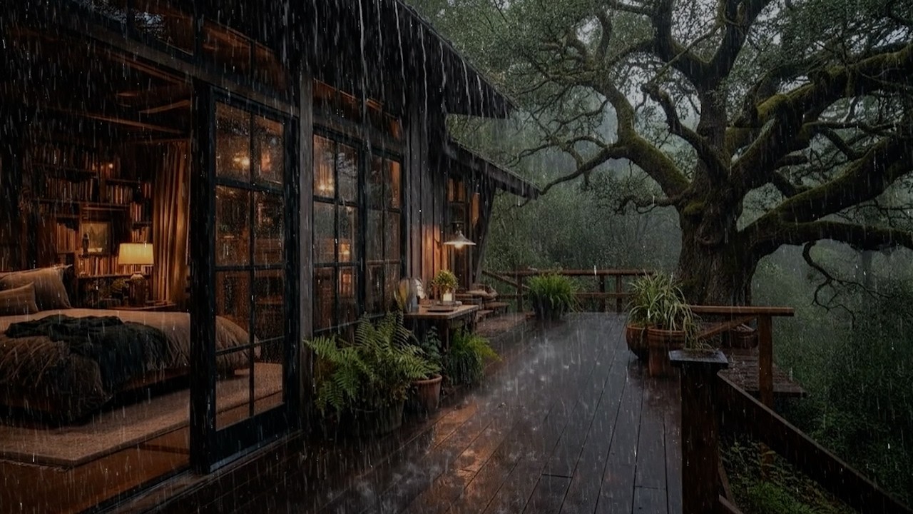 Heavy Rain Sounds for Better Sleep | Drift into Deep Sleep and a Relaxing Atmosphere