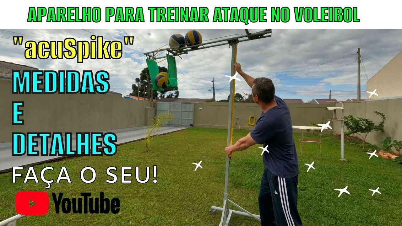 FAÇA SEU TREINADOR INDIVIDUAL DE ATAQUE DO VOLEIBOL COM ESSAS MEDIDAS E DETALHES