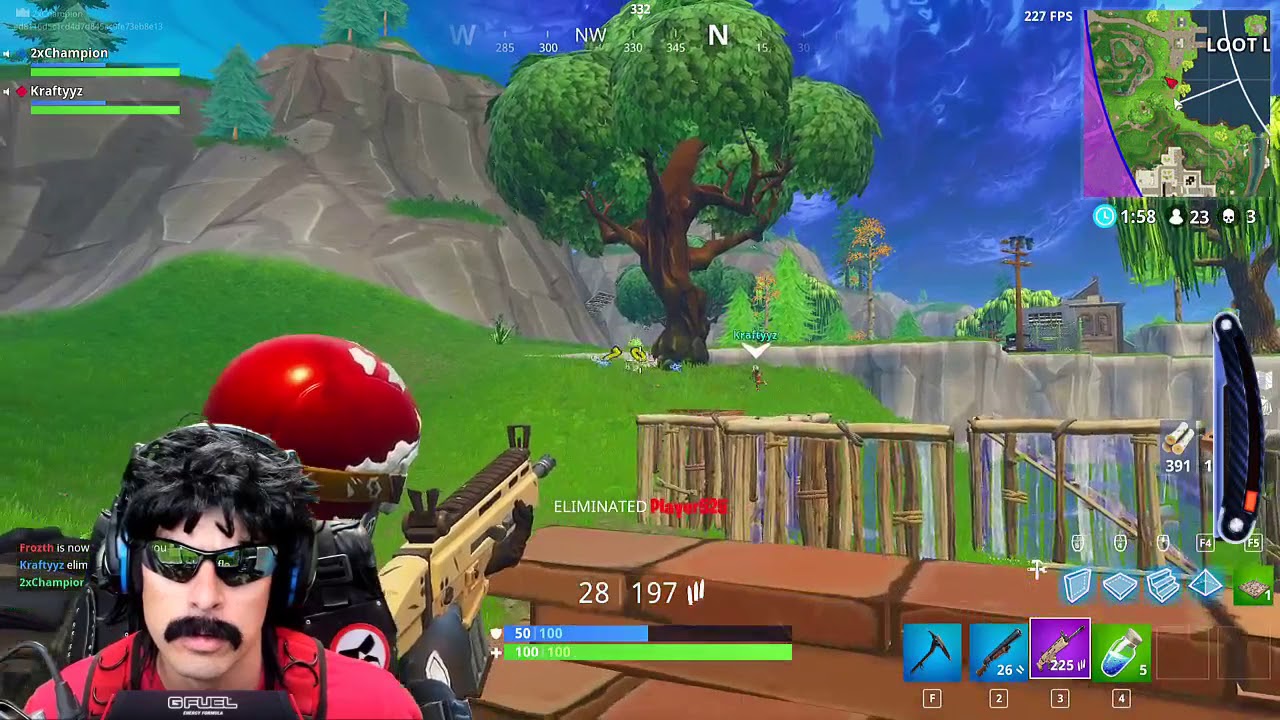 Dr Disrespect Plays Fortnite | Duo Win With Kraftyyz | Who Needs Meds? (4/18/18)
