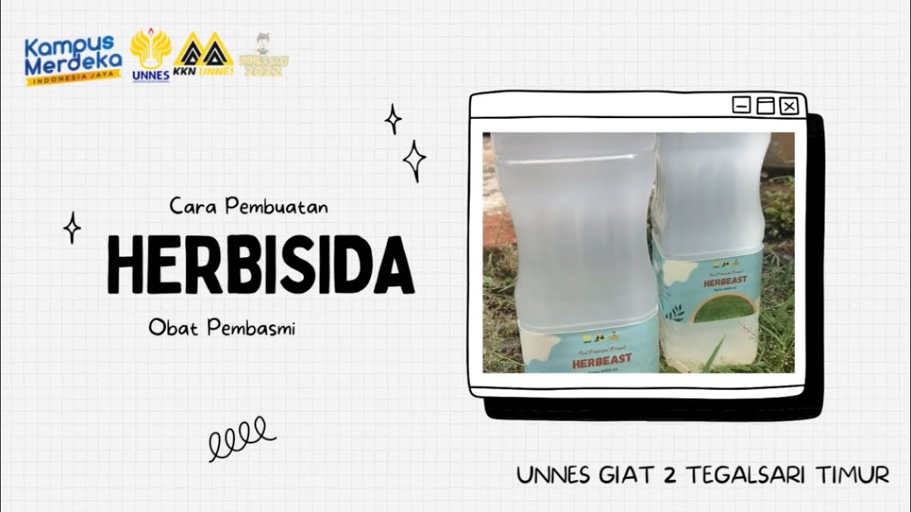CARA PEMBUATAN HERBISIDA ALAMI | UNNES GIAT 2 Tegalsari Timur