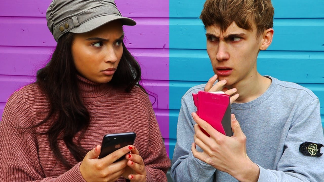 RUILEN VAN TELEFOON! MEISJE VS JONGEN! *Challenge*