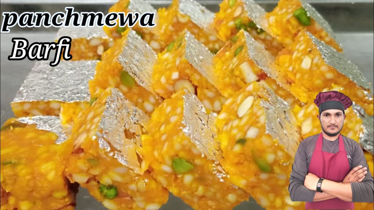 Panchmewa dry fruit barfi पंचमेवा ड्राई फ्रूट बर्फी How To Make panchmewa dryfruit barfi SweetRecipe