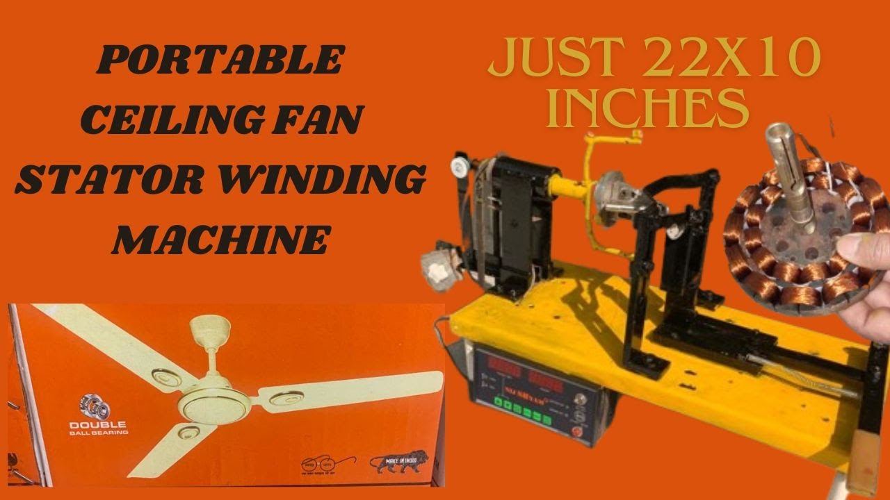 Mini ceiling fan stator winding machine