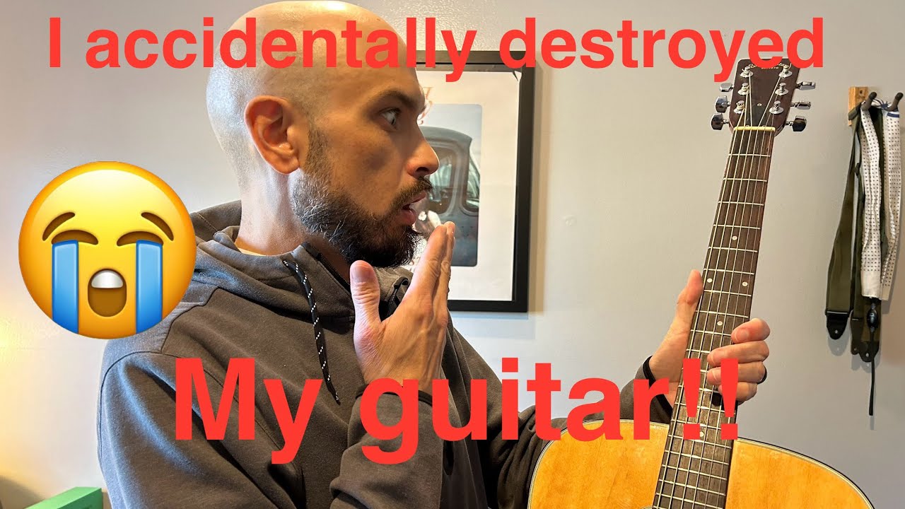 How NOT to install strap buttons on a guitar
