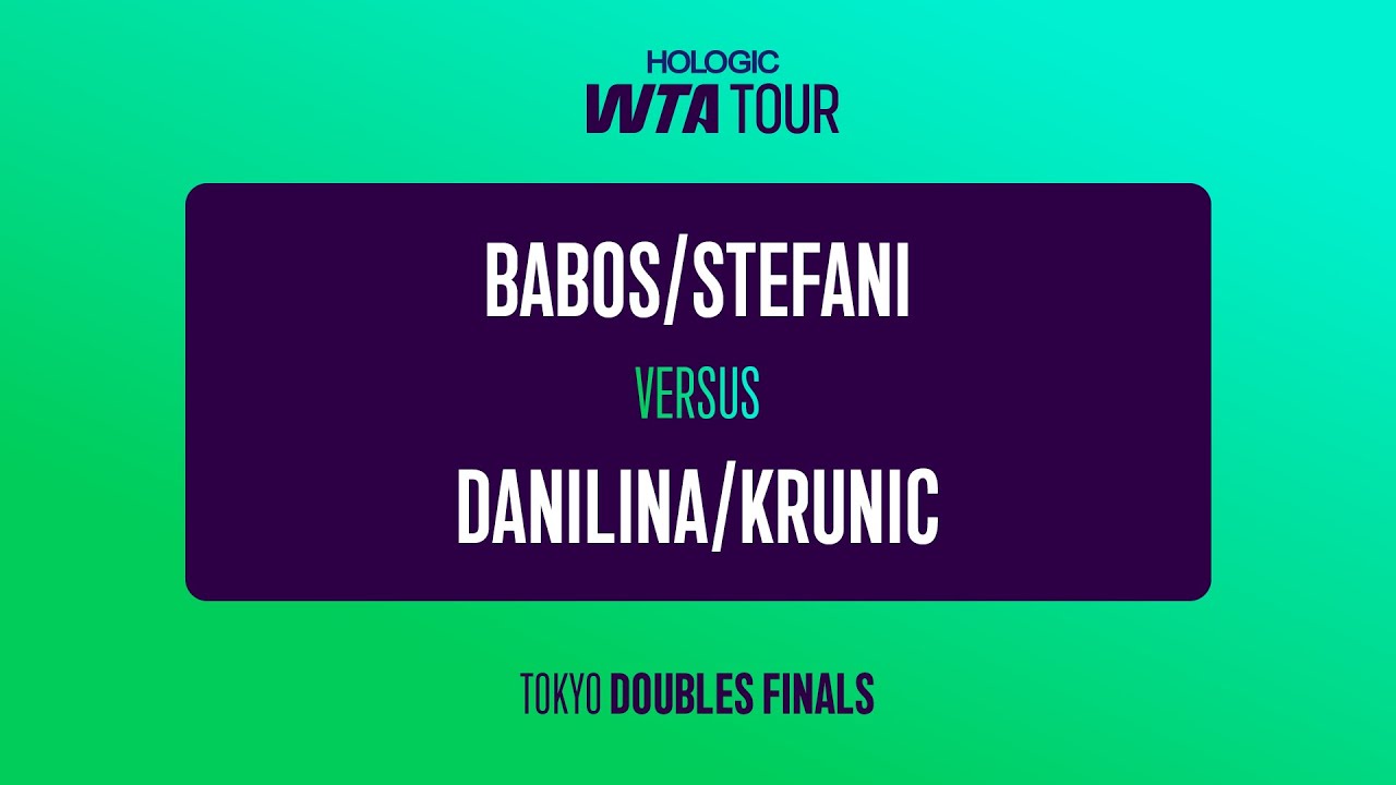 Babos/Stefani vs. Krunic/Danilina | 2025 Tokyo Doubles Final | WTA Match Highlights