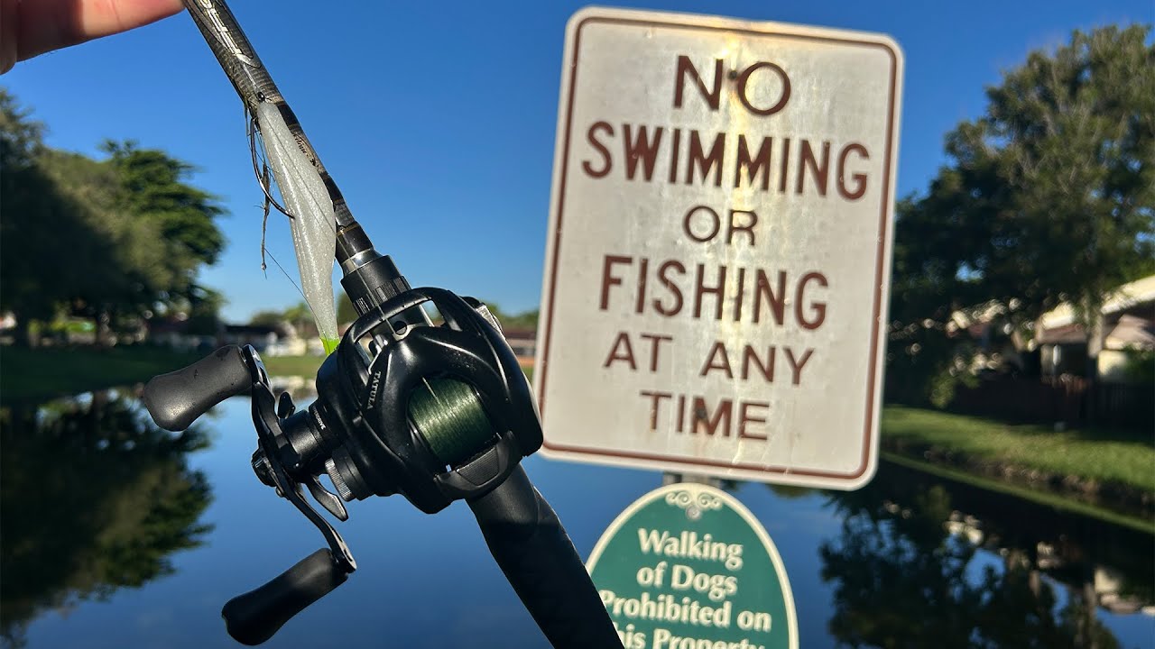 Fishing Where You're Not Supposed To... (South Florida Lakes!)